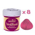 8 X La Riche Directions Semi-Permanent Hair Color 88ml Tubs - Carnation Pink