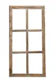 Deko-Fensterrahmen Holz- Rahmen Fenster-Attrappe Holz shabby gewischt Vintage