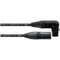 Cordial CPM 5 FRM - 5,0 m, NEUTRIK Winkel-XLR female schwarz / XLR male schwarz
