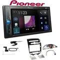 Pioneer DMH-A3300DAB 2-DIN Multimedia Autoradio Bluetooth DAB+ USB mit Einbauset für Hyundai IX20 automatische Klima