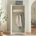 Kleiderschrank Finning 176x80x52 cm 1 Fach Weiß [en.casa]