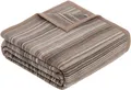 Wohndecke Jacquard Decke Malang, IBENA, mit filigranen Streifen, made in Europe