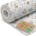 Stoff Meterware Baumwollstoff 5 M x 160 cm - Stoffe zum nähen aus reine baumwolle fabric futterstoff dekostoff für patchwork canvas und sewing nähstoff Oeko-Tex Hirsch