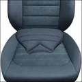Sitwell ergonomisches Autositzkissen Keilkissen, Autositzauflage, Sitzkissen mit Universalbefestigung, Memory Foam, passend für Fast alle Sitze, Stoff, 41,5 x 27,5 x 1-5 cm