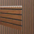 Fassadenverkleidung Canadian Siding MAX3Fronto Rhomb 2,95m walnuss Fuge schwarz