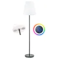 Stehleuchte Solar Außenstehlampe LED RGB Garten Bluetooth Lautsprecher IP44