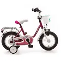 Bachtenkirch Kinderfahrrad My Dream 12 Zoll Fahrrad für Kinder ab 3 Jahre, Rücktrittbremse, Stützräder lila