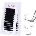 Volumen Wimpern 0.07 Stärke C Curl 8-14mm Selbstfächernde Wimpern Easy Fan Lashes Volumentechnik Wimpernverlängerung Wimpern Extensions(0.07mm-C-mix8-14)