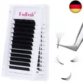 Volumen Wimpern 0.07 Stärke C Curl 8-14mm Selbstfächernde Wimpern Easy Fan L