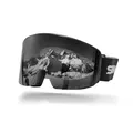 SCHNORR Skibrille mit magnetischer Glaswechselfunktion Silver S3 / S4 Antibeschlag, UV400 Skibrille Männer, Ski Brille Frauen, Snowboardbrille, schlechtes Wetter, Schibrille, Skiing Goggles
