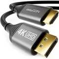 3m DisplayPort auf HDMI Kabel DP 1.2 zu HDMI 2.0 ALU Stecker 4K@60Hz 1440p@165Hz