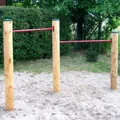 LoggyLand GYM II  Doppelreck Turnstange Reckstange Lärche Holz Reckanlage massiv