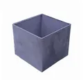 Dirk Davids Leuchten GmbH Lampenschirm Lampenschirm für Tischleuchte in Vierkant Velur Blau TL 20-20-18, Exklusiver Lampenschirm