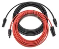 Solarkabel Verlängerungskabel Rot/Schwarz 4 - 6mm² mit montiertem Stecker 2x 8m 4mm²