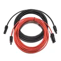 Solarkabel Verlängerungskabel Solarstecker schwarz rot 4-6mm² mit Solarstecker Solarmodule Solar Photovoltaik flexibel UV-beständig (2X 8m 4mm²)