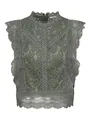 ONLY Onlkaro S/L Lace Top Noos WVN, Green