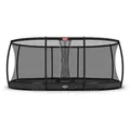 BERG Trampolin Grand Champion InGround 520 Grey mit AirFlow Pro inkl. Sicherheitsnetz Deluxe