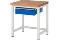 RAU Werkbank Werkbank 750x700x840-1040mm 1xSchublade-TA lichtgrau/enzianblau