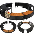 Casaria Whirlpoolumrandung Rahmen Poolumrandung Pool Verkleidung Polyrattan Rund