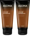 2x Alcina Color Shampoo Braun 200 ml