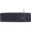 Gembird KBS-UO4-01, Volle Größe (100%), Kabelgebunden, USB, QWERTY, Schwarz, Maus enthalten - Schwarz
