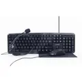 Gembird | 4-in-1 Multimedia-Büroset | Tastatur, Maus, Mauspad und Headset | Kabe