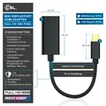 CSL Mini DisplayPort zu HDMI Adapter, Full HD MiniDP zu HDMI Buchse Konverter / Adapterkabe