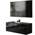 HÄNGESCHRANK TV-Möbel COLGANTE 100 cm mit LED Beleuchtung