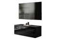 Lookway Lowboard COLGANTE 100 cm TV-Schrank in Schwarz-Hochglanz mit LED Beluchtung