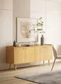 Sideboard WOODMAN "Nice", braun (eiche), B:160cm H:75cm T:45cm
