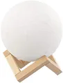 Lunartec Mondlampe: Deko-Mond-Leuchte mit LED, Touchbedienung, Akku, 3 Farben, Ø 15 cm (LED Mond Lampe, Mondlampe, Baby)