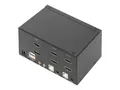 DIGITUS KVM-Switch, 2-Port, Dual-Display, 4K, HDMI