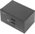 DIGITUS KVM Switch 2 Port Dual Display 4K HDMI