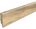 Sockelleiste foliert Nussbaum L663 2400 x 58 x 14 mm
