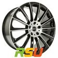 GMP Stellar black polished 8.5x19" ET45 LK5 112 ML 66.6 Alufelgen 19 Zoll