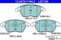 Bremsbelagsatz  Scheibenbremse vorne Ate 13.0470 7184.2 für AUDI SEAT SKODA VW