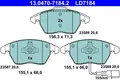 Bremsbeläge 13.0470-7184.2 ATE für AUDI SEAT SKODA VW