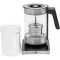 WMF Lumero 04.1326.0011, 1,6 l, 3000 W, Edelstahl, Transparent, Glas, Edelstahl, Regelbare Temperatur, Wasserstandsanzeige - Silber/Transparent