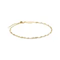 THOMAS SABO Charm-Armband Singapur-Design vergoldet Recyceltes 925 Silber, 18k Vergoldung