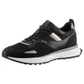 BOSS Jonah_Runn Sneaker mit BOSS-Markenlabel, Freizeitschuh, Halbschuh, Schnürschuh schwarz 45 EU
