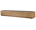 alfalux Pflanzkübel Für Garten Pflanzkasten Für Balkon Blumenkübel Für Fensterbank Blumenkasten Für Terrasse Kräuter-Balkonkasten aus Holz Blumentopf Eiche 110DES1717EI (110 x 17 x 17 cm)