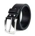 Frentree® Ledergürtel MADE IN GERMANY, Herren Gürtel aus Leder, 3.8 cm breit, Schwarz