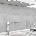 danario Küchenrückwand selbstklebend - Matt - Spritzschutz Küche - versteifte PET Folie - 0,4 mm - Beton - 60cm x 60cm