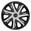 Radkappen Set 14 Zoll N-Power Auto Fahrzeug Radzierblenden 4 Stk Schwarz-Silber