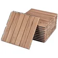 casa.pro Klickfliesen, Set, 10er Set, »Alliste« Akazienholz 30 x 30 cm 0,9 m2 Natur beige