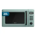 Cecotec Digitale Mikrowelle mit Grill 20L Proclean 5110 Grün. 700W in 6 Stufen und 800W Grill, Auftaumodus, Garzeit-Endsignal, Innenleuchte, 30-Minuten-Timer, Grünes Design