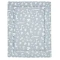 ALVI Krabbeldecke Zootiere puderblau 100 x 135 cm