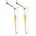 Klappenbeschlag Gasdruckfeder, Tiberham 100Nm Klappenhalter Gasdfeder Stütze, Hydraulic Gasdruckdämpfer Scharniere für Klappen, Tatami, Schrank, Spielzeugkiste (2 Stück)