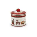 Villeroy & Boch - Winter Bakery Delight Kleine Vorratsdose, Keramik Keksdose Weihnachten, Weihnachtsdose, Gebäckdose, Plätzchendose, Keramikdose mit Deckel, Süßigkeiten Aufbewahrung, Premium Porzellan