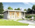 Gartenhaus Outdoor Life Liverpool 1 inkl. Fußboden 610 x 460 cm hellgrau